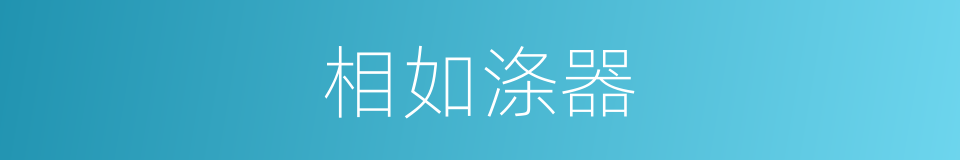 相如涤器的同义词