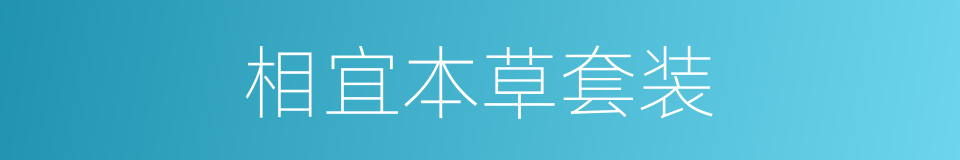 相宜本草套装的同义词