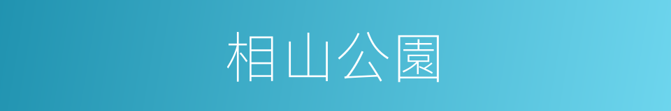 相山公園的同義詞