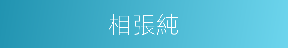 相張純的同義詞