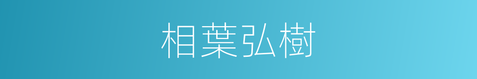 相葉弘樹的同義詞