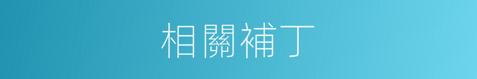 相關補丁的同義詞