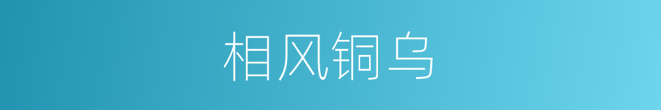 相风铜乌的意思