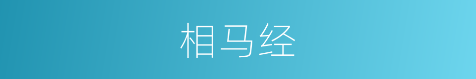 相马经的同义词