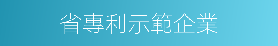 省專利示範企業的同義詞