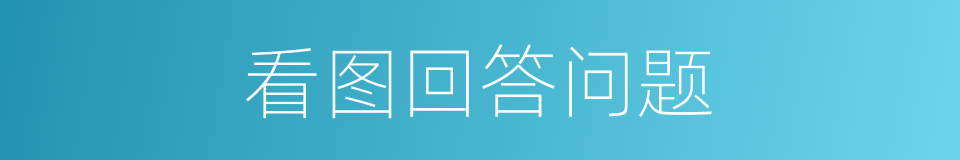 看图回答问题的同义词