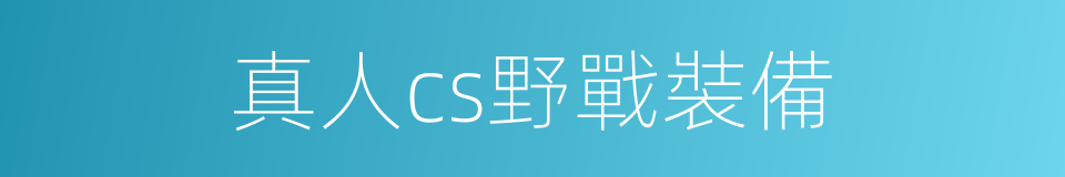 真人cs野戰裝備的同義詞