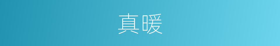 真暖的同义词