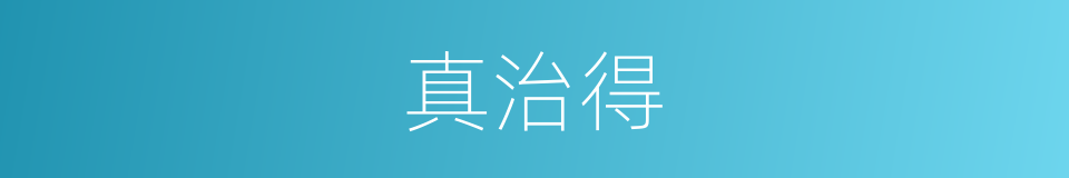 真治得的同义词