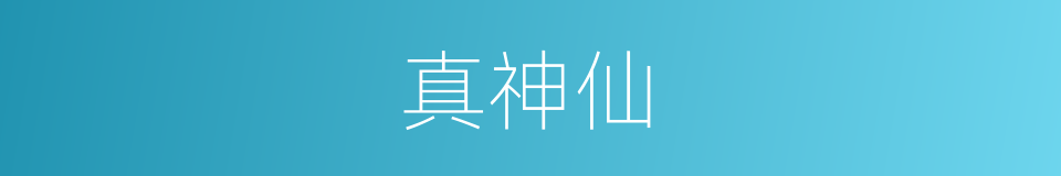 真神仙的同义词