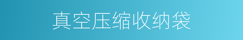 真空压缩收纳袋的同义词