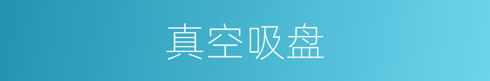 真空吸盘的同义词