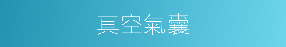 真空氣囊的同義詞