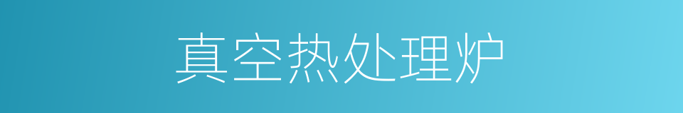 真空热处理炉的同义词