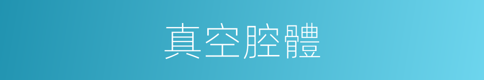 真空腔體的同義詞