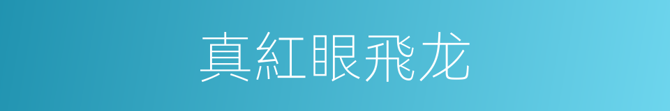 真紅眼飛龙的同義詞