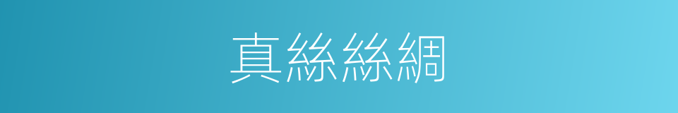 真絲絲綢的同義詞