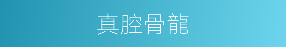真腔骨龍的同義詞