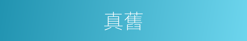 真舊的同義詞