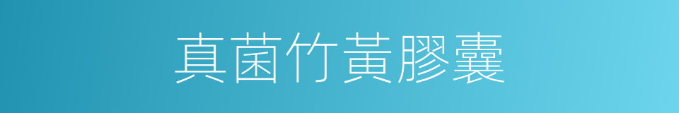 真菌竹黃膠囊的同義詞