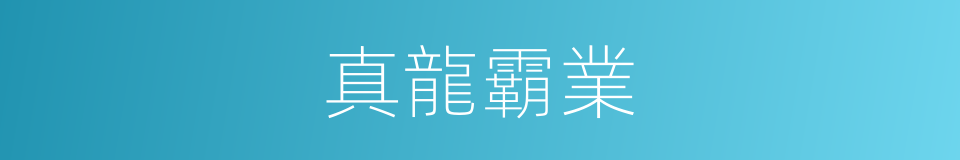 真龍霸業的同義詞