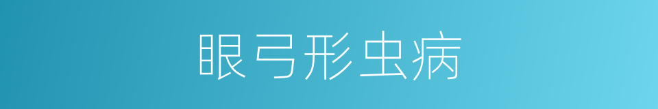 眼弓形虫病的同义词