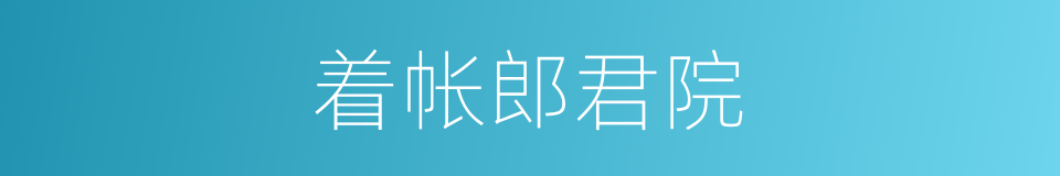 着帐郎君院的同义词
