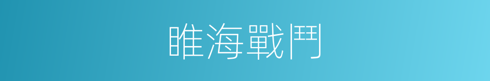 睢海戰鬥的同義詞