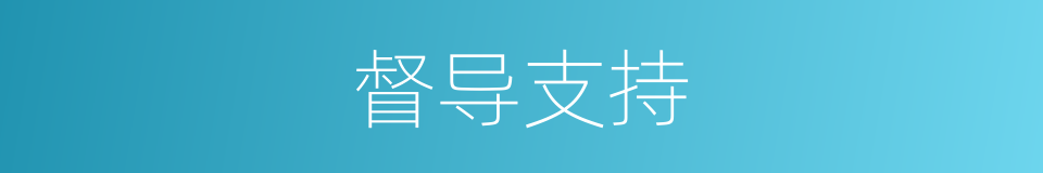 督导支持的同义词
