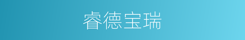 睿德宝瑞的同义词