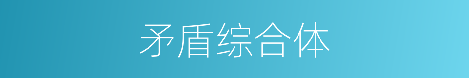 矛盾综合体的同义词