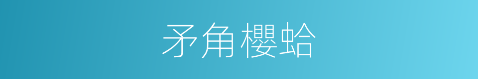 矛角櫻蛤的同義詞