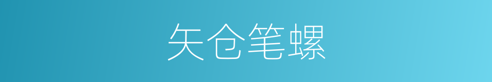 矢仓笔螺的同义词