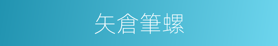 矢倉筆螺的同義詞