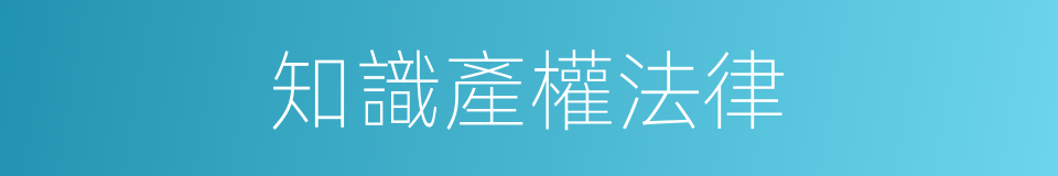 知識產權法律的同義詞
