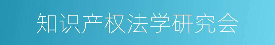 知识产权法学研究会的同义词