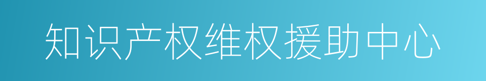 知识产权维权援助中心的同义词