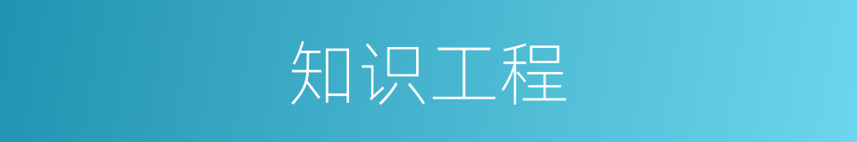 知识工程的同义词
