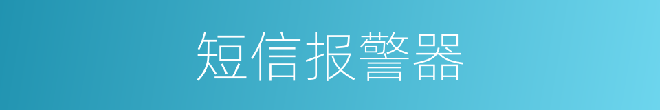 短信报警器的同义词