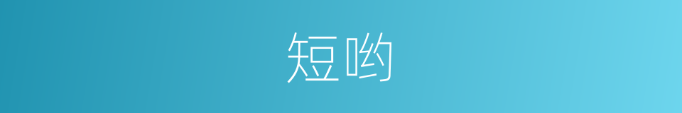短哟的意思
