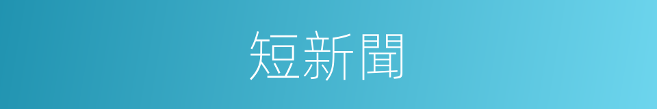 短新聞的同義詞