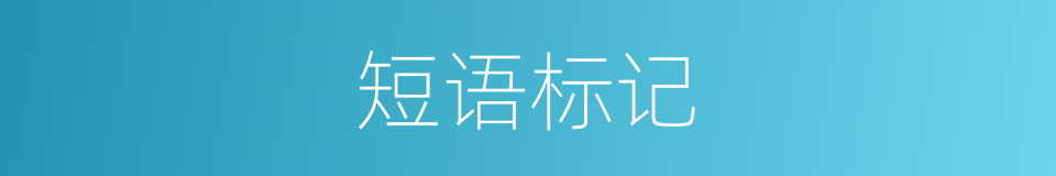 短语标记的同义词