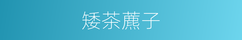 矮茶藨子的同义词