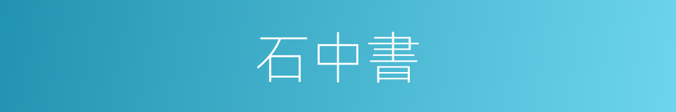 石中書的同義詞