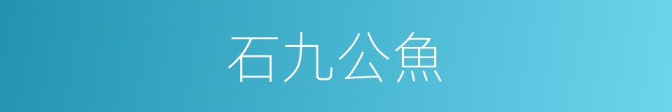 石九公魚的同義詞