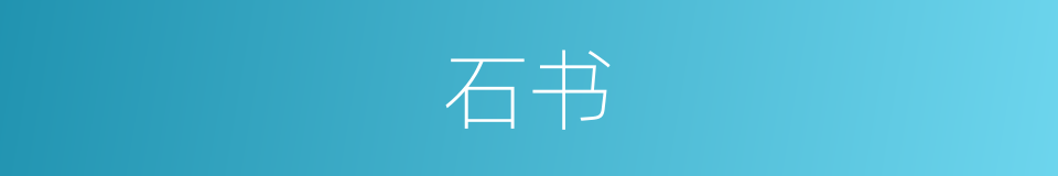 石书的同义词
