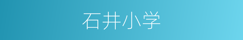 石井小学的同义词