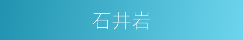 石井岩的同义词