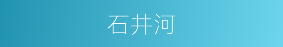 石井河的同义词