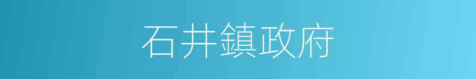 石井鎮政府的同義詞